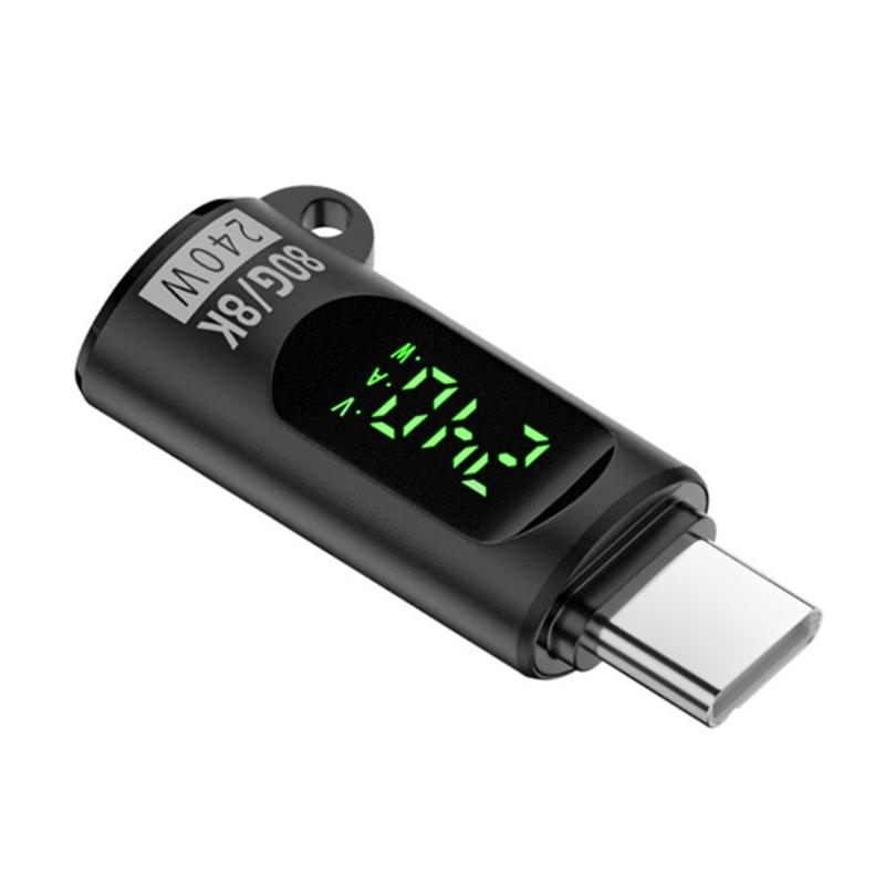 Typ C Digitalanzeige Adapter 240W Unterstützt 8K Videoübertragung Für Verbessert Datenübertragung & Sicheres Ladeerlebnis