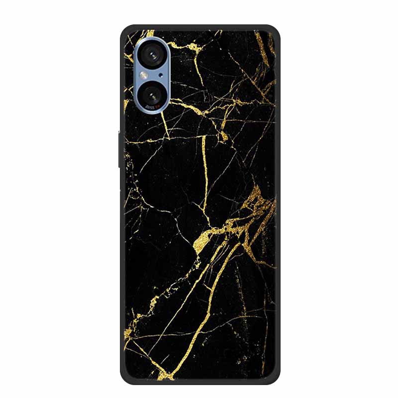 For Sony Xperia 5 V Case Marble Shockproof Soft Silicone TPU Back Cover For Sony Xperia5 V 5V 5G Phone Cases XQ-DE54 New Fundas