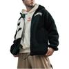 Chaqueta Polar con Capucha y Estampado de Letras Badfive Li Ning para Hombre Chaqueta Negra AFDT665-4