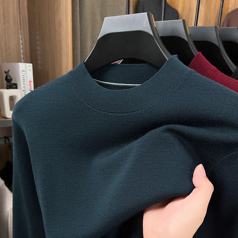 

Мужской свитер Yiliteng из 100% мериносовой шерсти с круглым вырезом XL