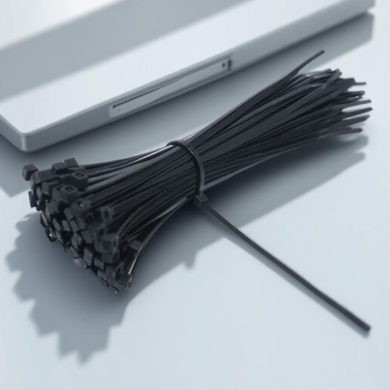 100 Stück 2,5 mm x 150 mm Selbstverriegelnde Nylon-Kabelbinder Weiß Schwarz Drahtorganisator Befestigungszubehör