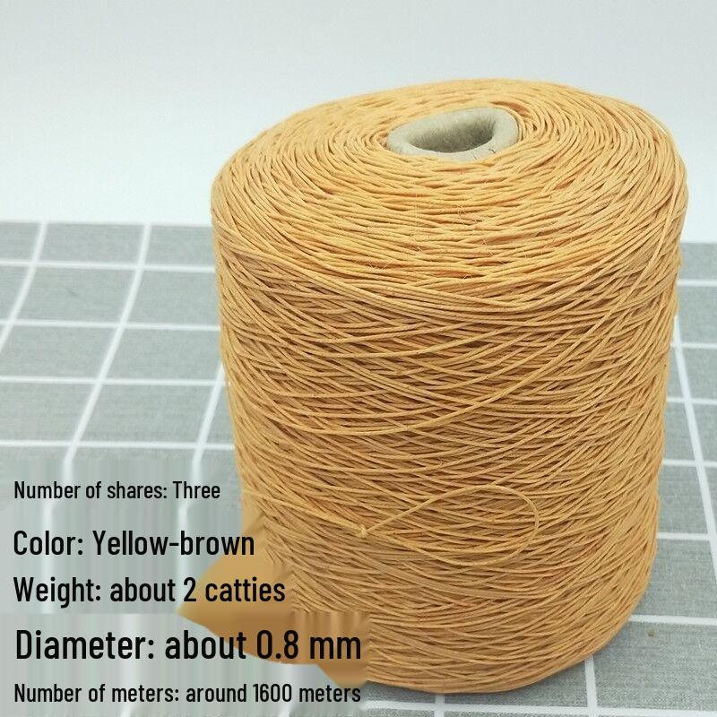 Waxed Nylon Shoe & Tire Repair Thread - Black and White Cobbler's Hand-Sewing Thread