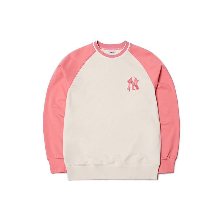 New MLB FW21 Sweatshirt Unisex Pink 3AMTB0514-50CRS