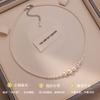 Gradient Size Pearl Necklace for Women, Light Luxury Niche Collarbone Chain, Sweater Chain Accessory