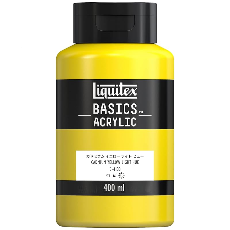 

Liquitex acrylic paint basics cadmium yellow light hue B-133 400ml 16003133