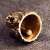 Lucky Brass Handicraft Lion Head Bell Key Car Button Wind Bell Sect Bronze Bell Creative Gift Fengshui Home Pendant