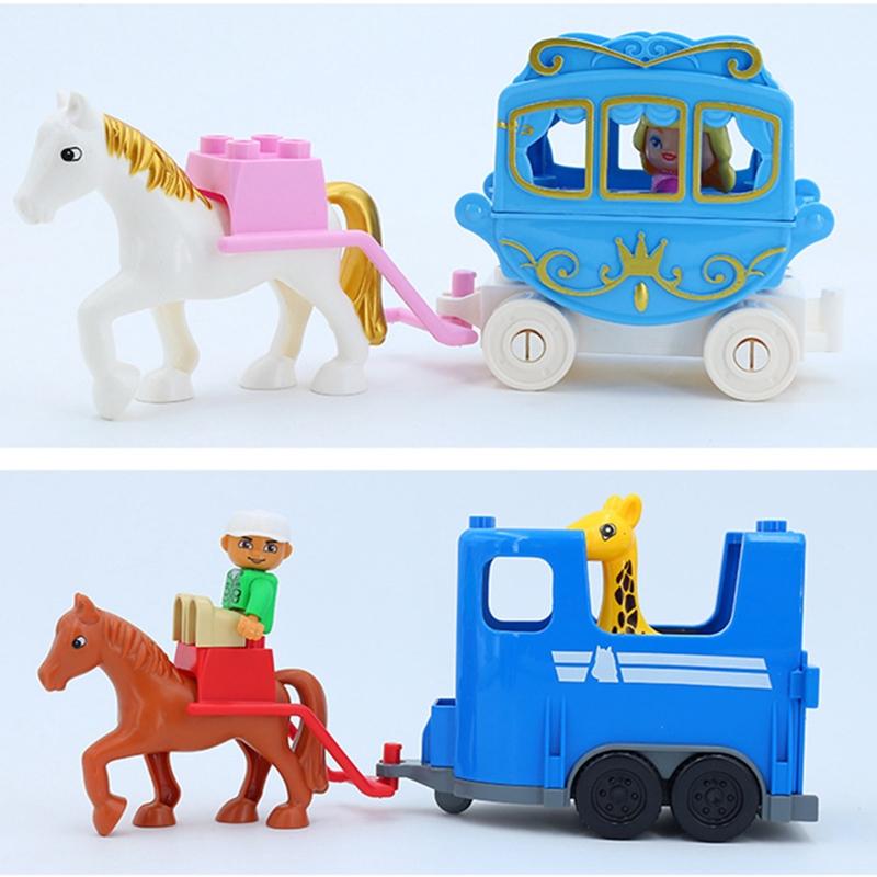 Duplo Children's DIY large size building blocks accessories car bricks compatible with Dupols parts truck aircraft toys
