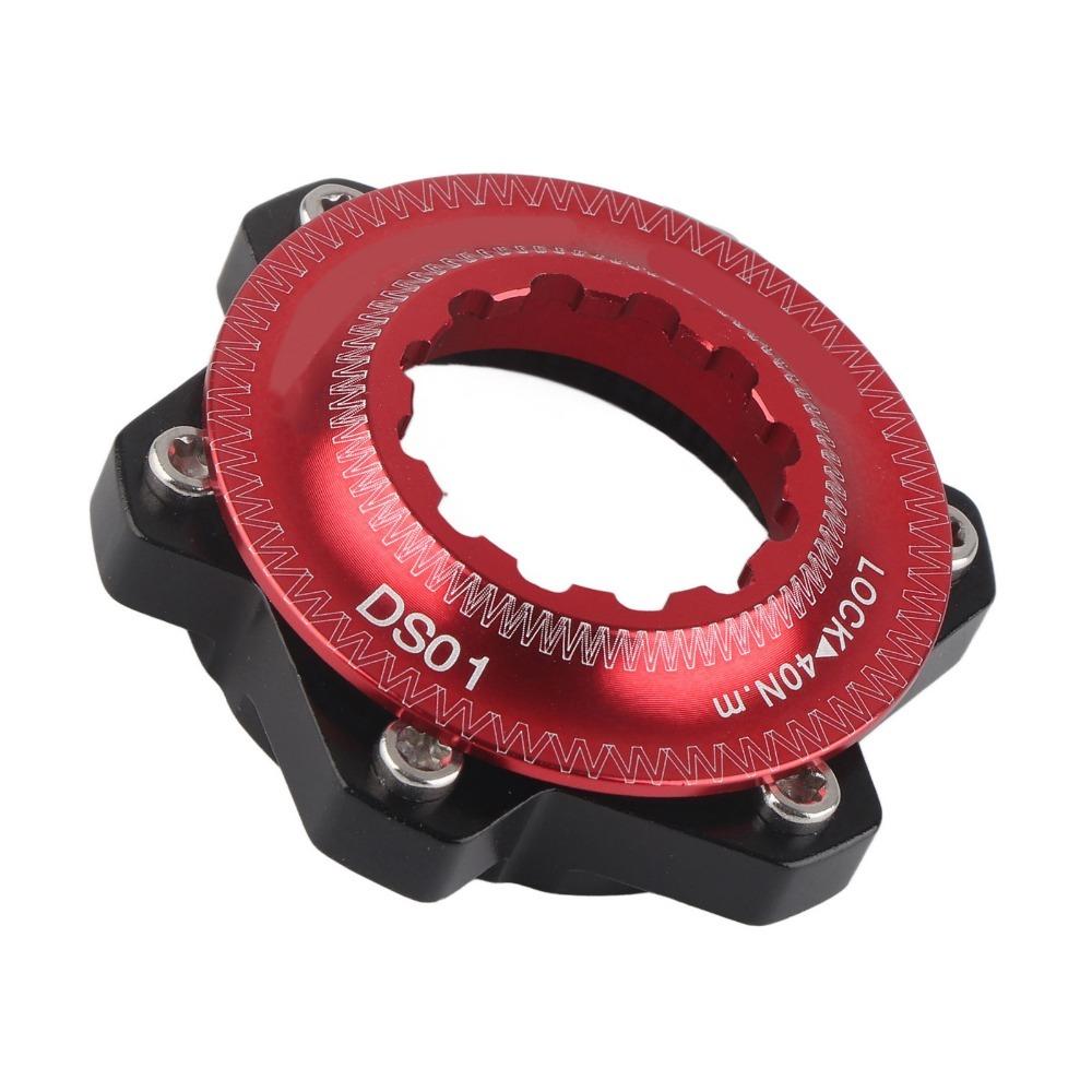 

Aluminium Alloy Disc Brake Center Lock Easy to install 6 Bolts Rotor Adapter Cycling Accessory червоний