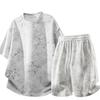 Men's Casual Suit, Fashionable Short-sleeved Shorts Two-piece Set