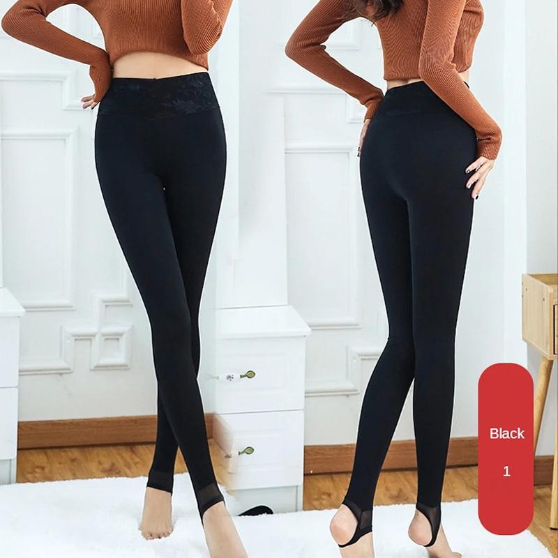 

Женские эластичные термочулки с кружевной вышивкой плюс бархатные колготки, леггинсы, колготки с высокой талией 4XL