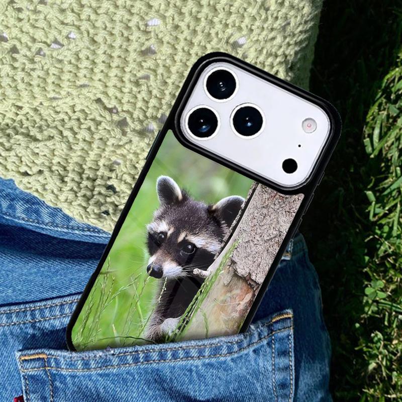 Kawaii Baby Raccoons Racoons Phone Case For iPhone 17 AIR 16 Pro Max 15 14 Pro 11 12 13 Shockproof Silicone Cover