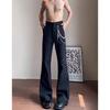 Spring and Autumn Black Micro-flared Trousers Men's Suit Pants Drop Casual Suit Pants Men's and Women's