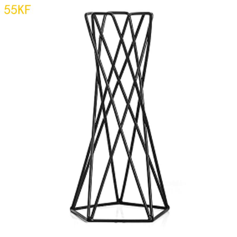 55KF Severský držák na vzdušné rostliny Kovový stojan na květináče Geometrický železný držák na Tillandsie