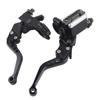 1 Pair 78"(22mm) Universal Motorcycle Brake Clutch Master Cylinder Reservoir Levers