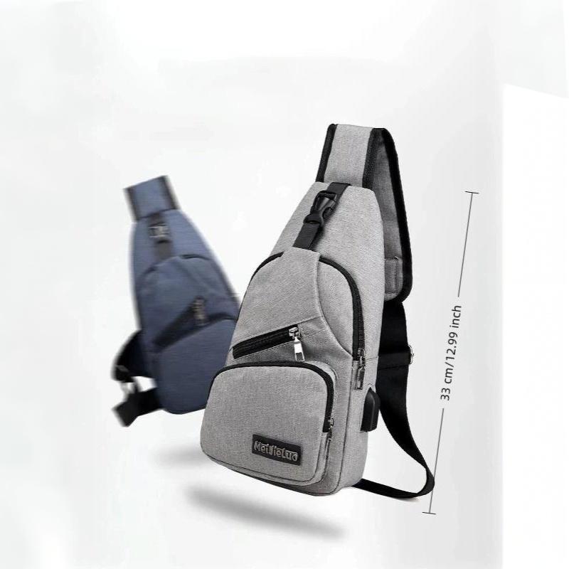 Men's Casual Crossbody Shoulder Bag Waterproof Lightweight Small Pouch for Gym Sports Cycling Outdoor Use