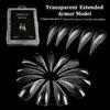 Eagle's Talon 70/140/150 stuks Korte Gebogen Stiletto Valse Nagel Tips Transparant Zachte Valse Nagels Verlengingen voor DIY Nagel Salon Manicure