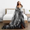 Helene Fischer Dark Background Glam Smile Portrait Blanket Warm Soft Bedding Throws Winter Couch Chair Sofa Bed Bedspread