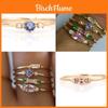 Elegant Gold Plated Gemstone Rings For Women In Stunning 4 In 1 Set