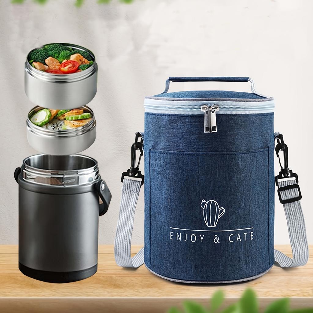 Large Capacity Insulated Cooler Bag - Portable Aluminum Foil for Freshness & Heat Preservation, Durable Zipper Closure, Ideal for Outdoor Travel