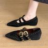 Fashion 2025 Women's Spring New Simple   Flat Shoes Daily Home Office Shopping Shallow Mouth Comfortable Loafers Plus Size