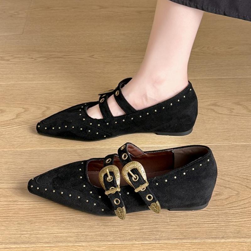 

Мода 2025 Женские Весенние Новые Простые Туфли на Плоской Подошве Повседневные Домашние Офисные Для Шопинга С Мелким Вырезом Удобные Лоферы Большого Размера 35 чёрный