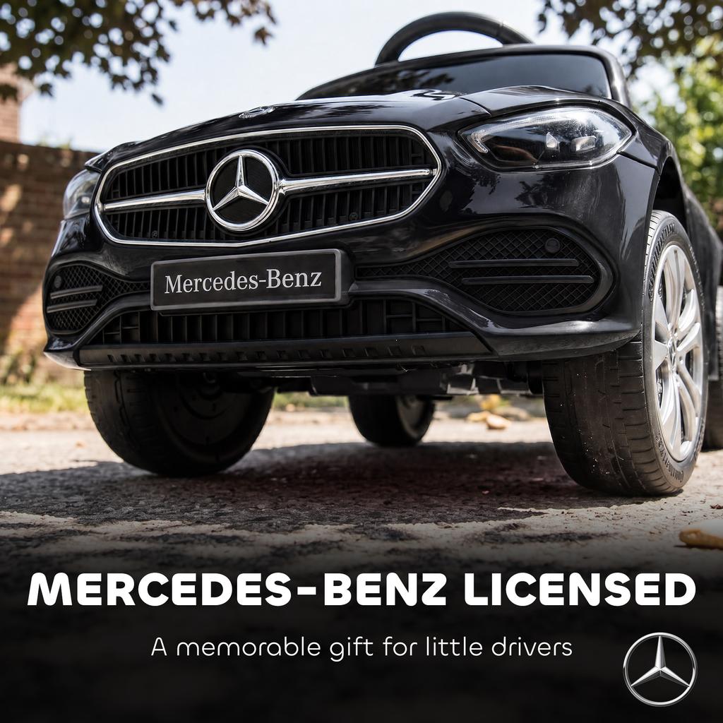 3 in 1 Licensed Mercedes-Benz Ride on Push Car 12-36 Months Black