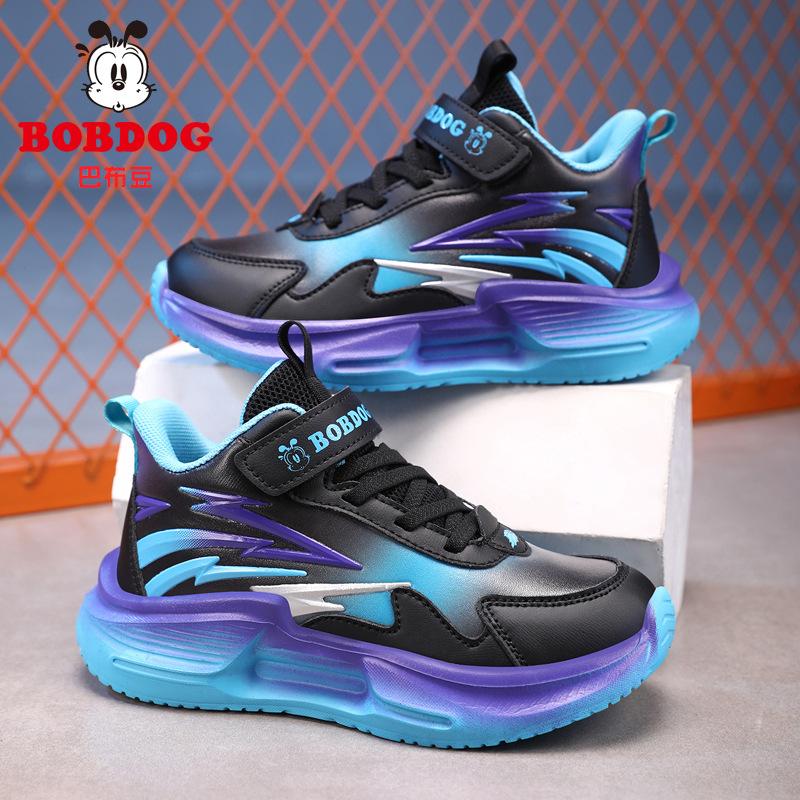 Babu Bean Classmate Girls' Sneakers Autumn and Winter 2025 New Leather Surface Waterproof Boys Soft Sole Lightweight Children's Running Shoes