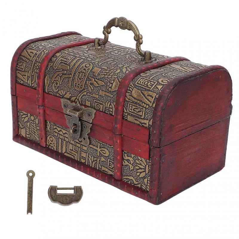 Wooden Jewelry Storage Box Household Beauty Salon Retro Essential Oil Cosmetics Organizer Case