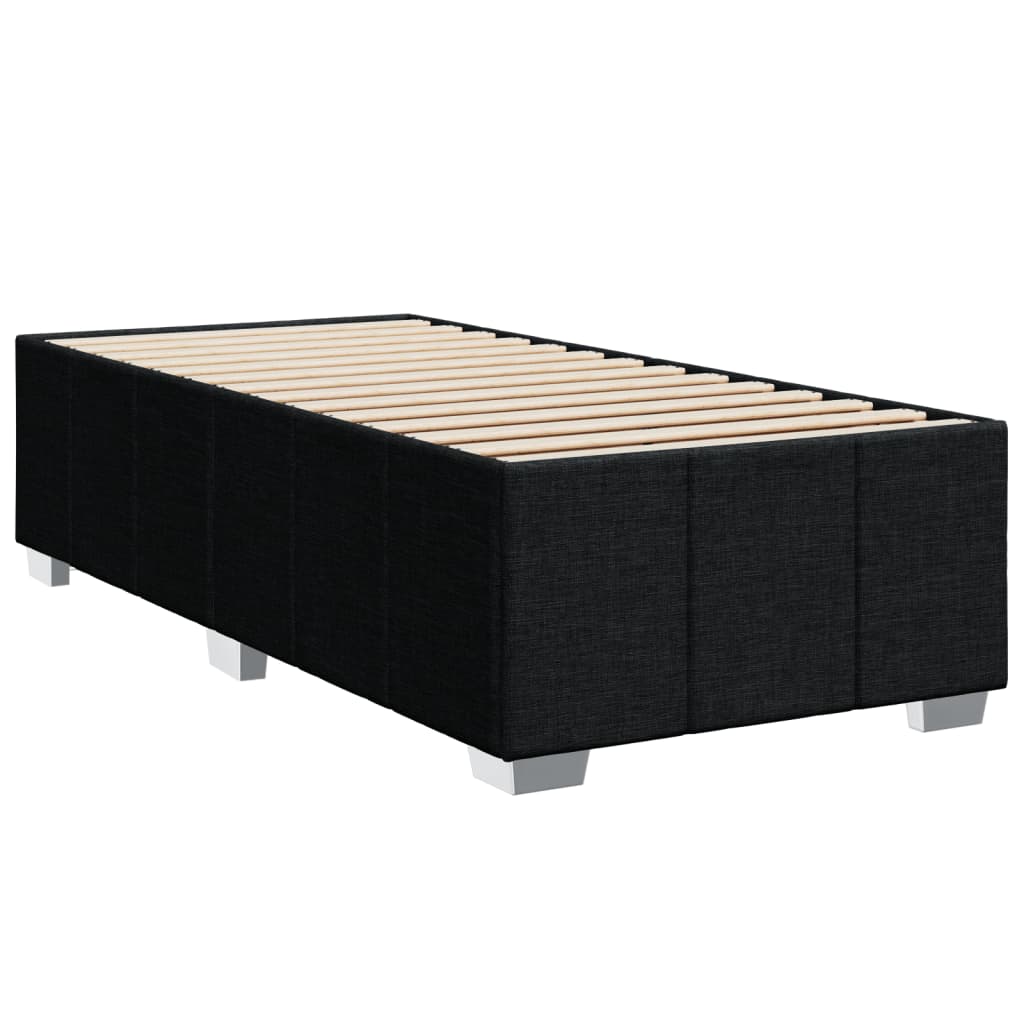 Bed Frame without Mattress Black 80 x 200 cm Fabric
