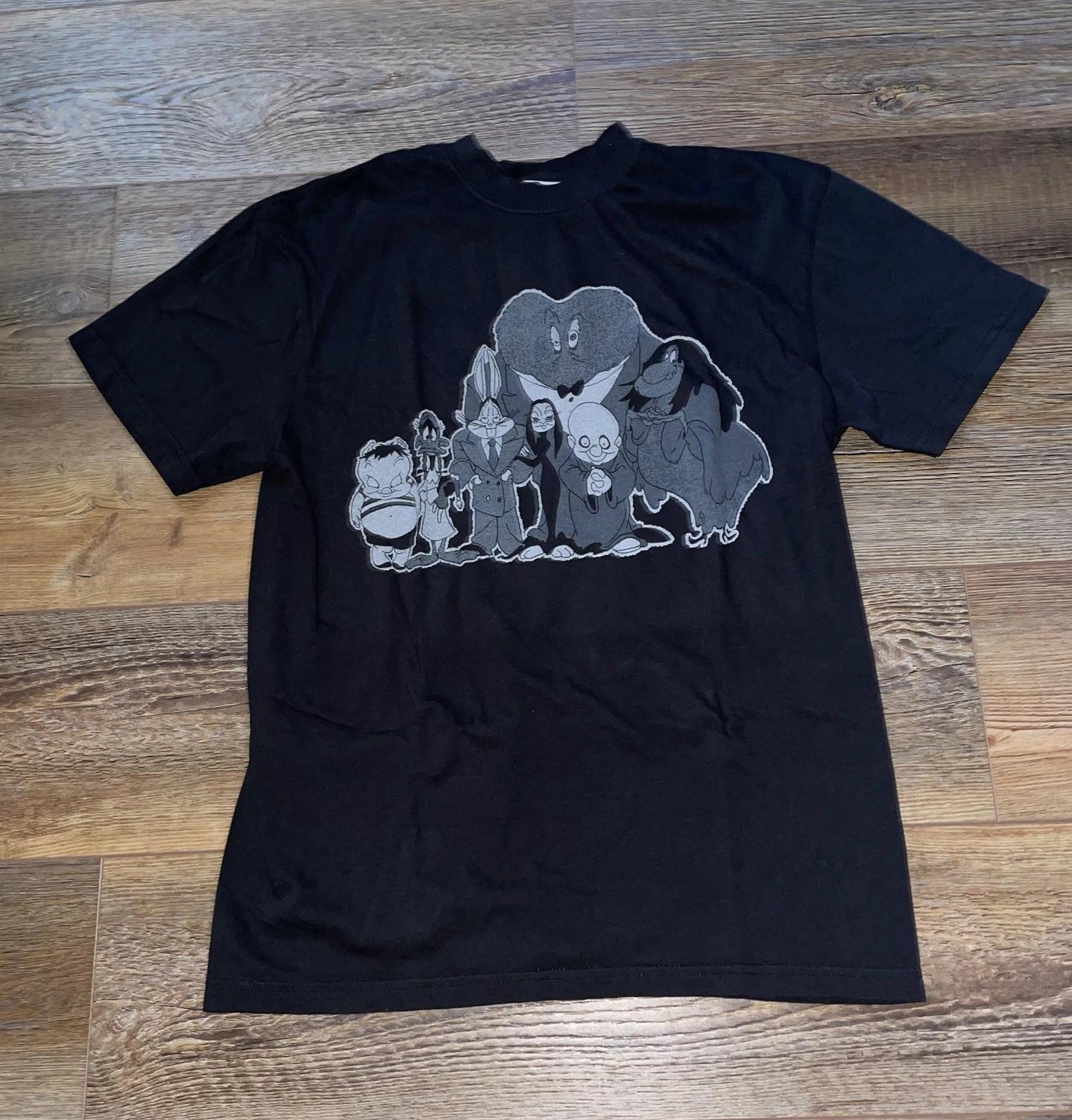 Looney Tunes Halloween The Addams Family Theme  Graphic Tee T-Shirt  Top Mens T-Shirt Tee Top Unisex 2XL