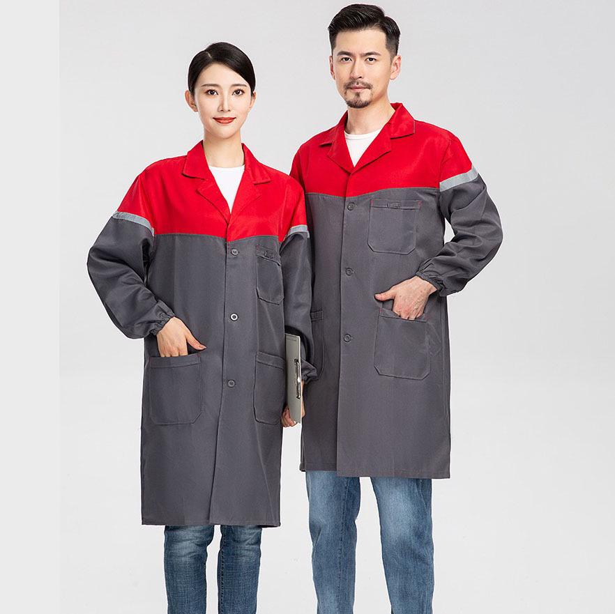 Modrá reflexní pruhovaná halena: Pracovní oděv odolný proti opotřebení s dlouhým rukávem a potiskem loga na zakázku