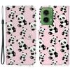 For Motorola Moto G35 5G Case Pattern Leather Wallet Phone Cover with Card Holder