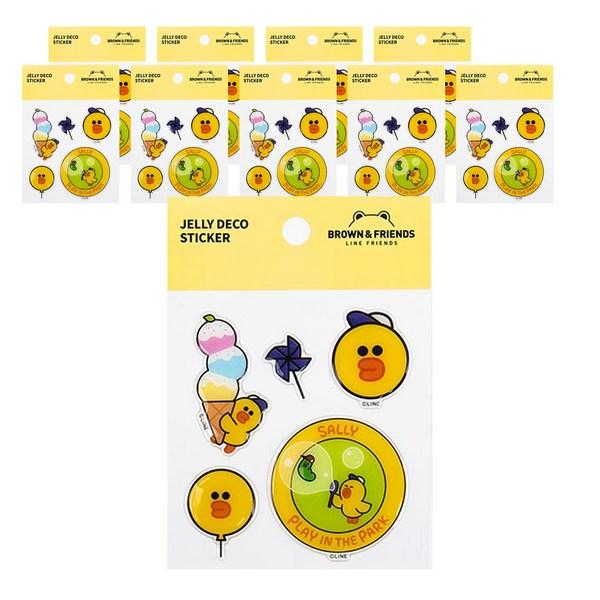 

Набор из 5 наклеек Line Friends Jelly Deco, Салли, 10 комплектов