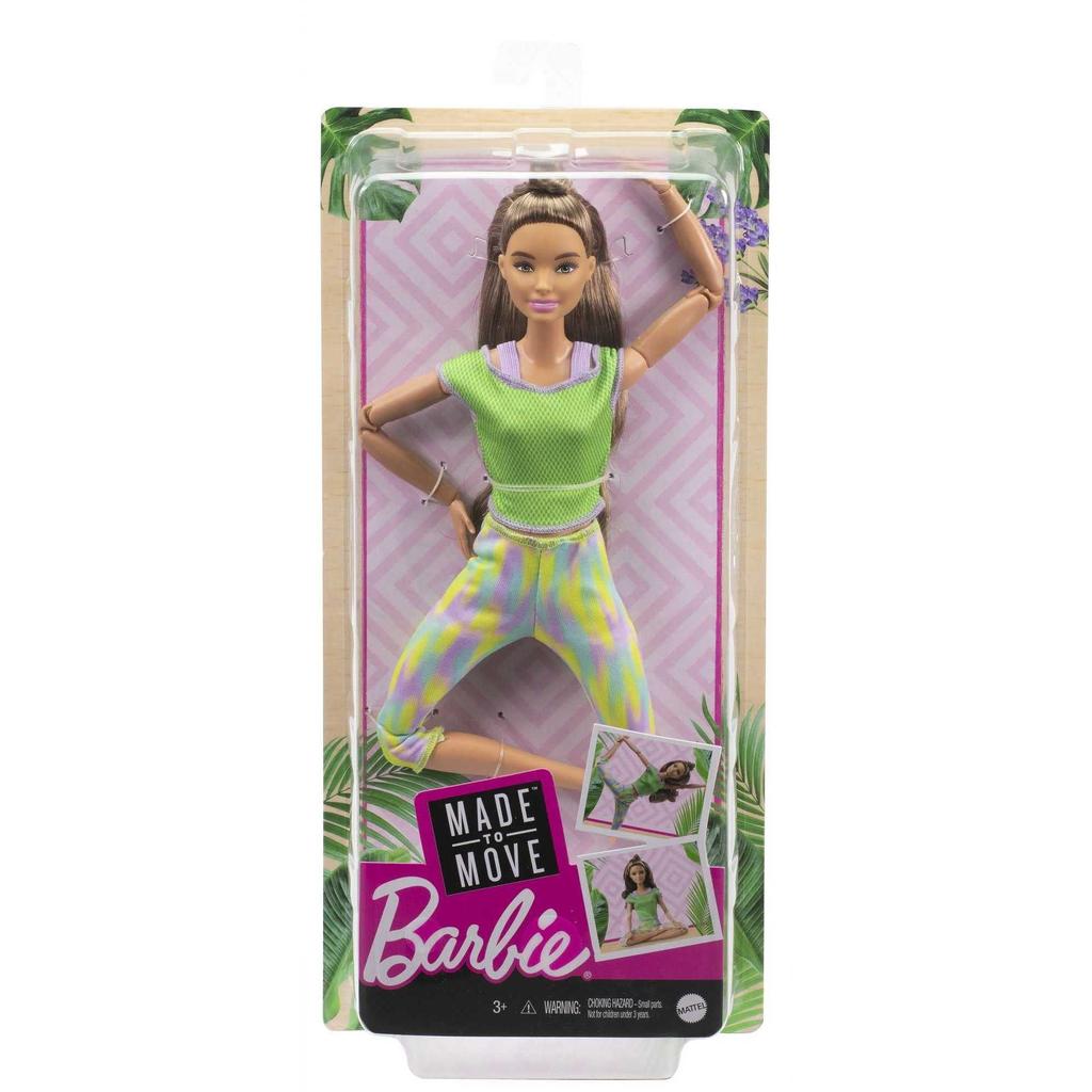 Barbie Cute Light Green Doll 3 and with Bendable Joints Pose! Dress-Up (Ages Up) (GXF05)