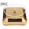 Auto Rotating Turntable Stand Necklace Bracelet Watch Display Solar Showcase