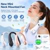 Bladeless Neck Fan,Quiet Rechargeable Neck Fan | Portable Small Wireless Electric Fan for Running, Climbing, Camping, Walking