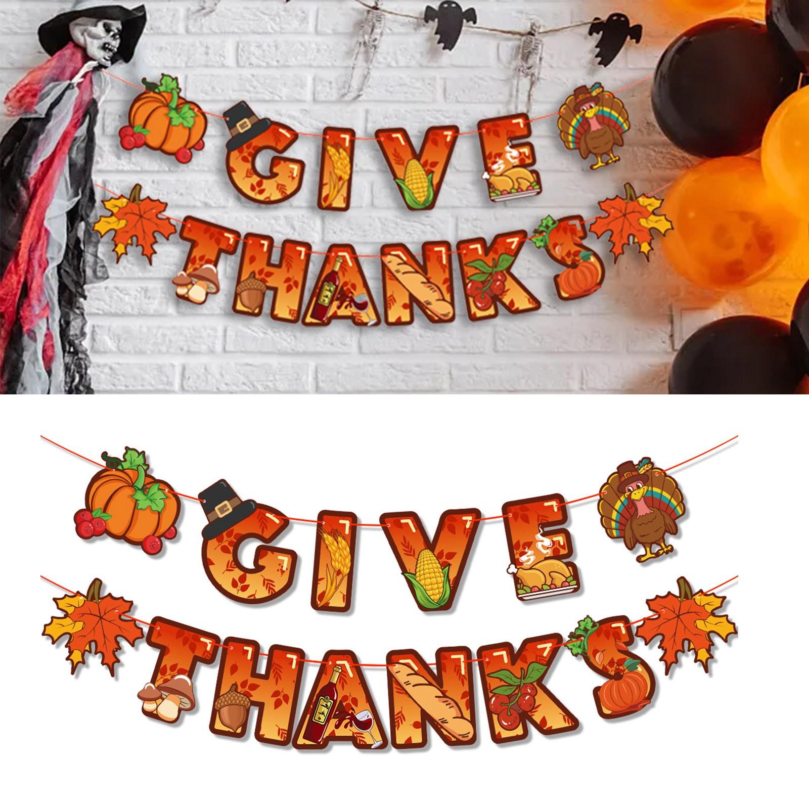 

Thanksgiving Pendant Decorations Fall Hanging Swirls Ceiling Decor Fall Maple Acorns Turkey Ceiling Decoration Party Decor 22x20x2 оранжевый