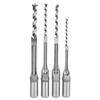 4pcs 6.4/8/9.5/12.7mm Square Hole Drill Bits Wood Drilling Hand Tools For Wood