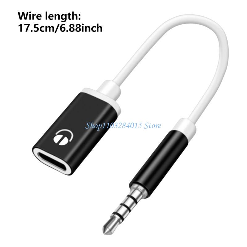 R6FF 3,5mm Klinke Stecker auf Typ C Buchse Kopfhörer USBC Ohrhörer Sound Adapterkabel für S23