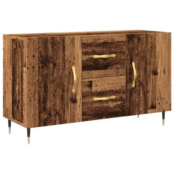 VidaXL Buffet vieux bois 100x36x60 cm bois d'ingénierie, meuble de rangement, meuble de rangement de cuisine, meuble de 857316