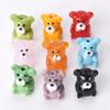 2pcs Bear 15x20mm Handmade Lampwork Glass Loose Beads for Jewelry Making Accessories DIY Crafts Findings