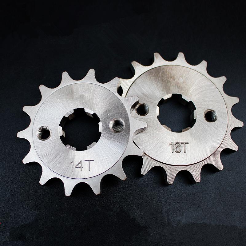 Nickel Alloy Steel 428 15/16/17T Tooth Motorcycle Chain Sprocket for YBR125/150 YX125 SRZ150 JYM150 Dirt Pit Bike ATV
