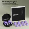 Silicone Ear Plugs for Noise Cancelling 28dB Ear Protection Earplugs for Sleep Concerts Work Study 3 Sizes Custom