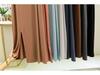 Women's Summer Modal Slim Fit Tank Dress with Double Shoulder Straps and Side Slit