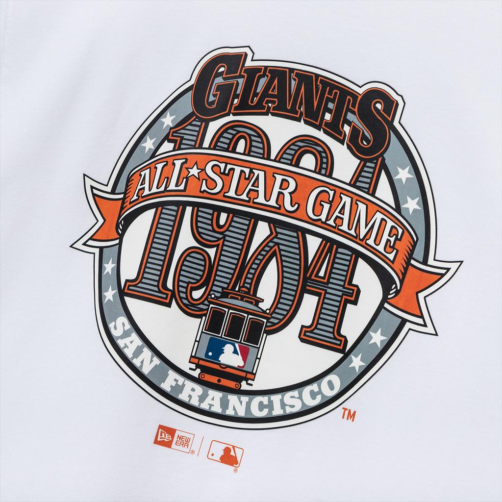 New Era SS24 MLB San Francisco Giants Logo Letter Print Crew Neck Short Sleeve T-Shirt Unisex Tops White 14179186