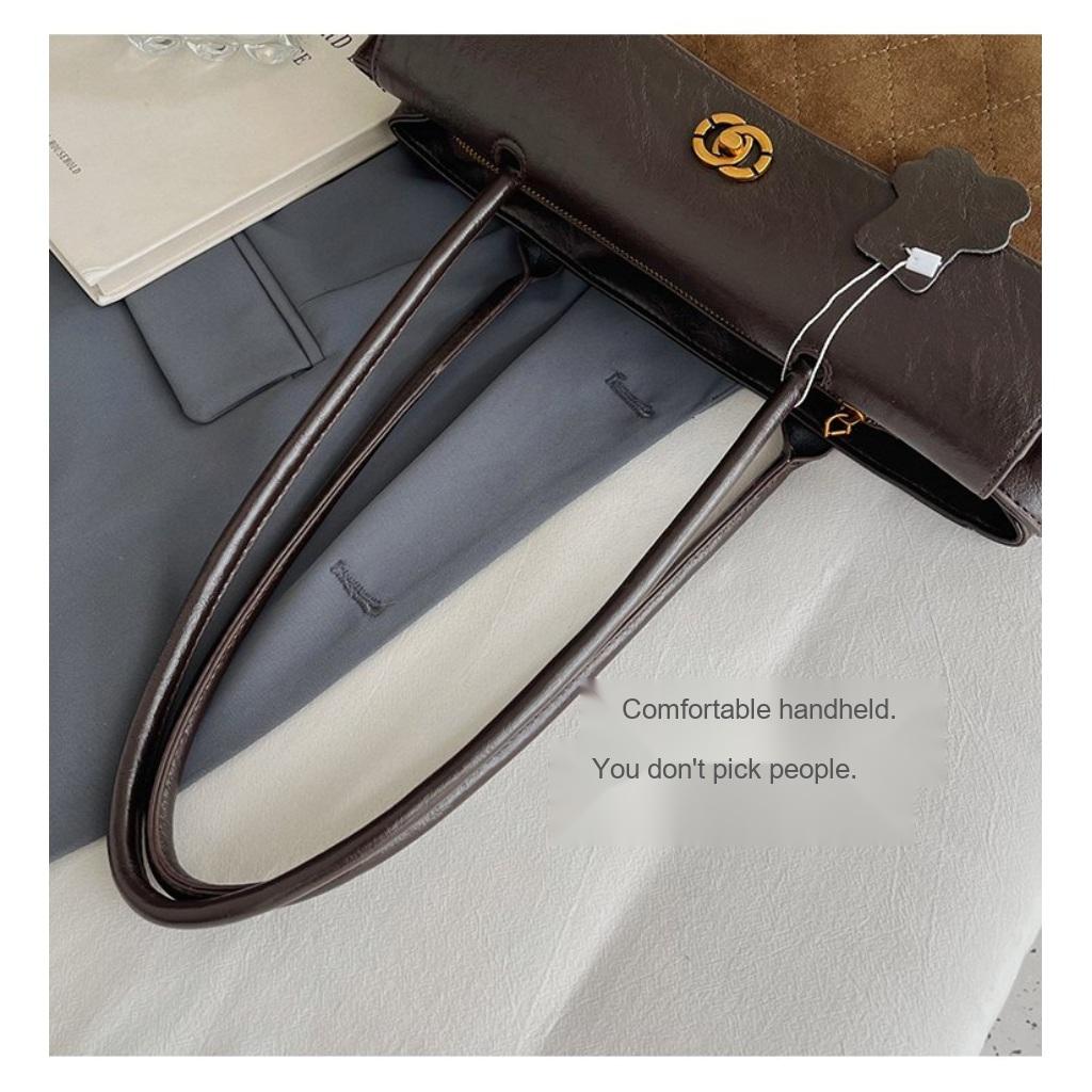 Xeie Thuk Schultertasche Damen PU Achseltasche Täglich Lässig