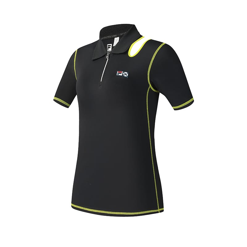 FILA ATHLETICS Polo Shirt Women's Pitch Black A11W523117F-BK