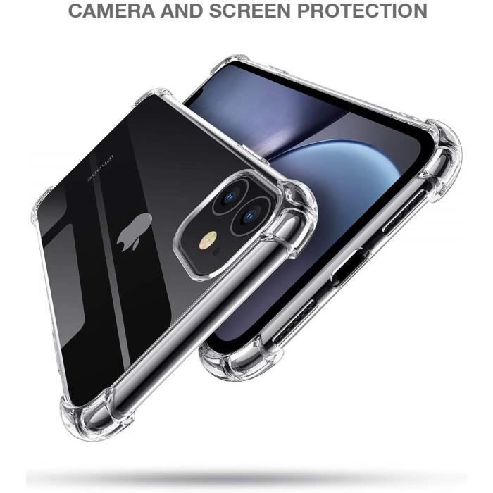 iPhone 11 Case - Jenuos - TPU Silicone Gel Cover - Transparent - Flexible - Shockproof