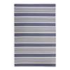 Blue Striped Outdoor Living Room Rug 120x180