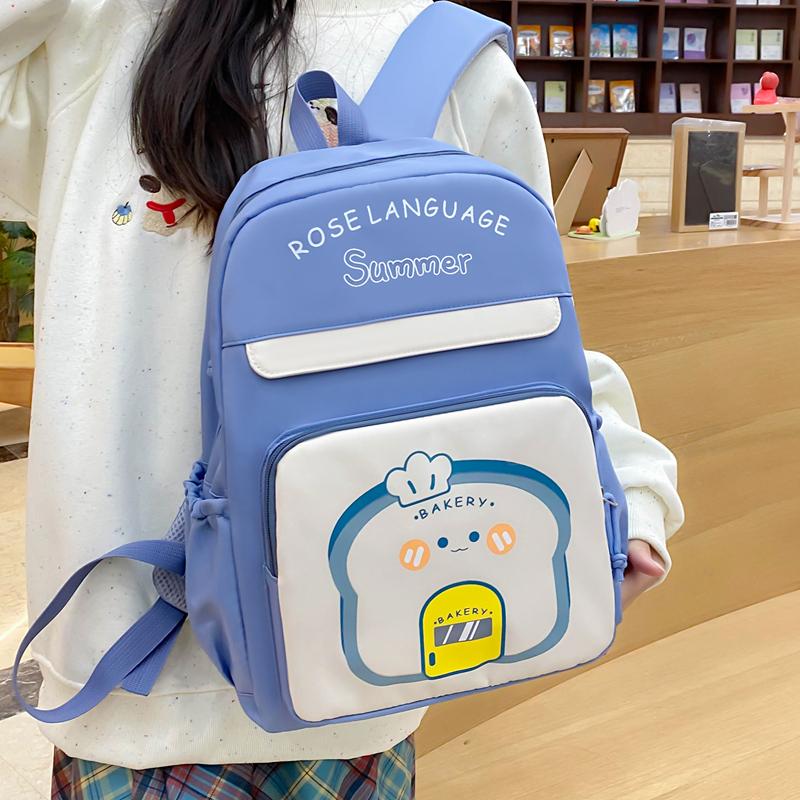 Dreiteiliges Rucksack-Set Studenten-Schultasche Jungen Mädchen Rucksack mit großem Fassungsvermögen Cartoon Kinderrucksack